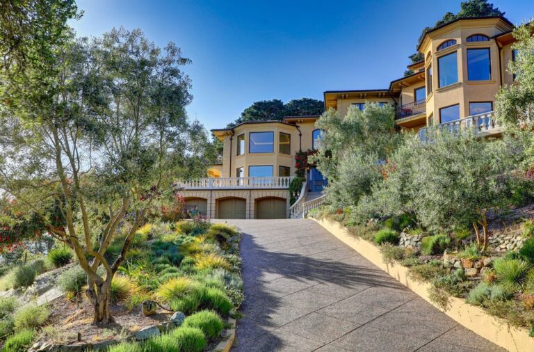 8.977,000 Home in Belvedere Tiburon with Golden Gate Bridge Views
