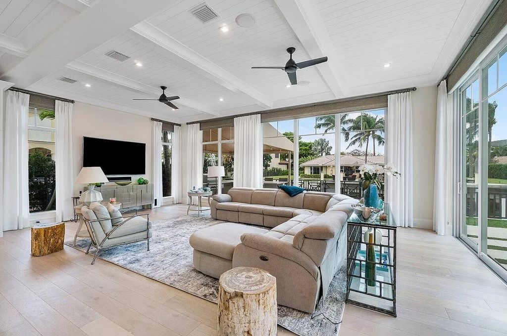 The Home in Boca Raton is a luxurious waterfront estate in exclusive community perfect for boating enthusiasts now available for sale. This home located at 731 Marble Way, Boca Raton, Florida