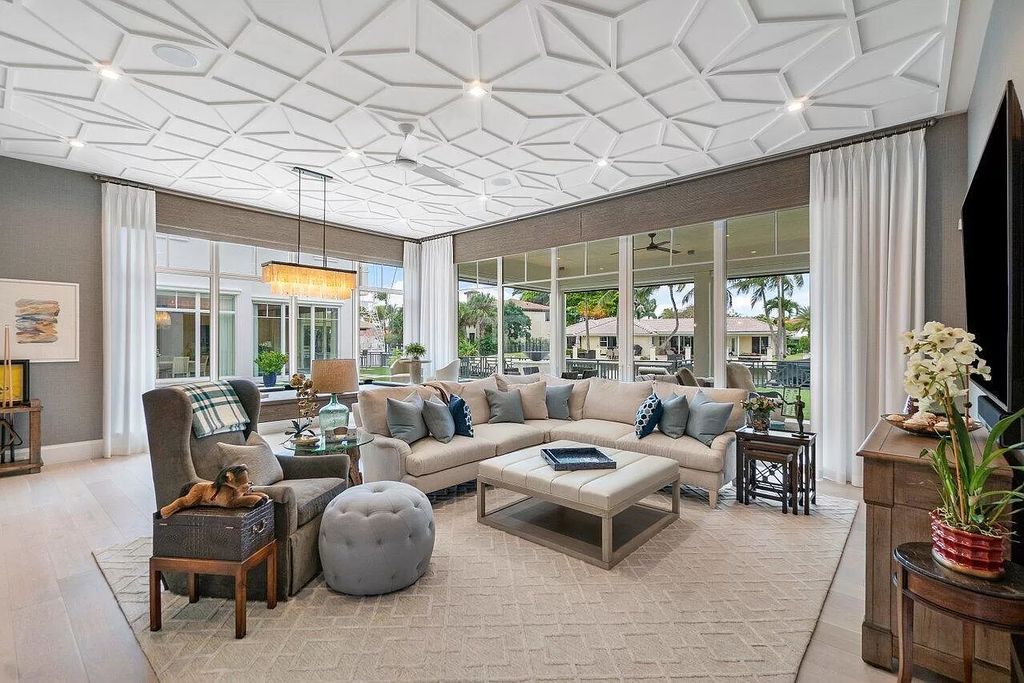The Home in Boca Raton is a luxurious waterfront estate in exclusive community perfect for boating enthusiasts now available for sale. This home located at 731 Marble Way, Boca Raton, Florida