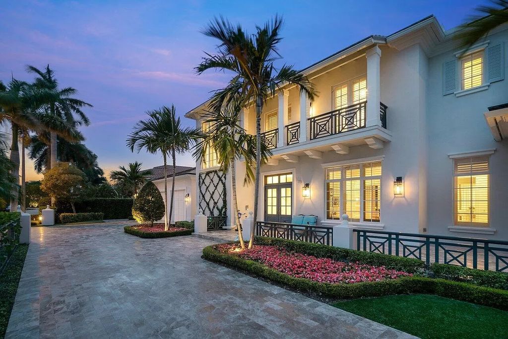 The Home in Boca Raton is a luxurious waterfront estate in exclusive community perfect for boating enthusiasts now available for sale. This home located at 731 Marble Way, Boca Raton, Florida