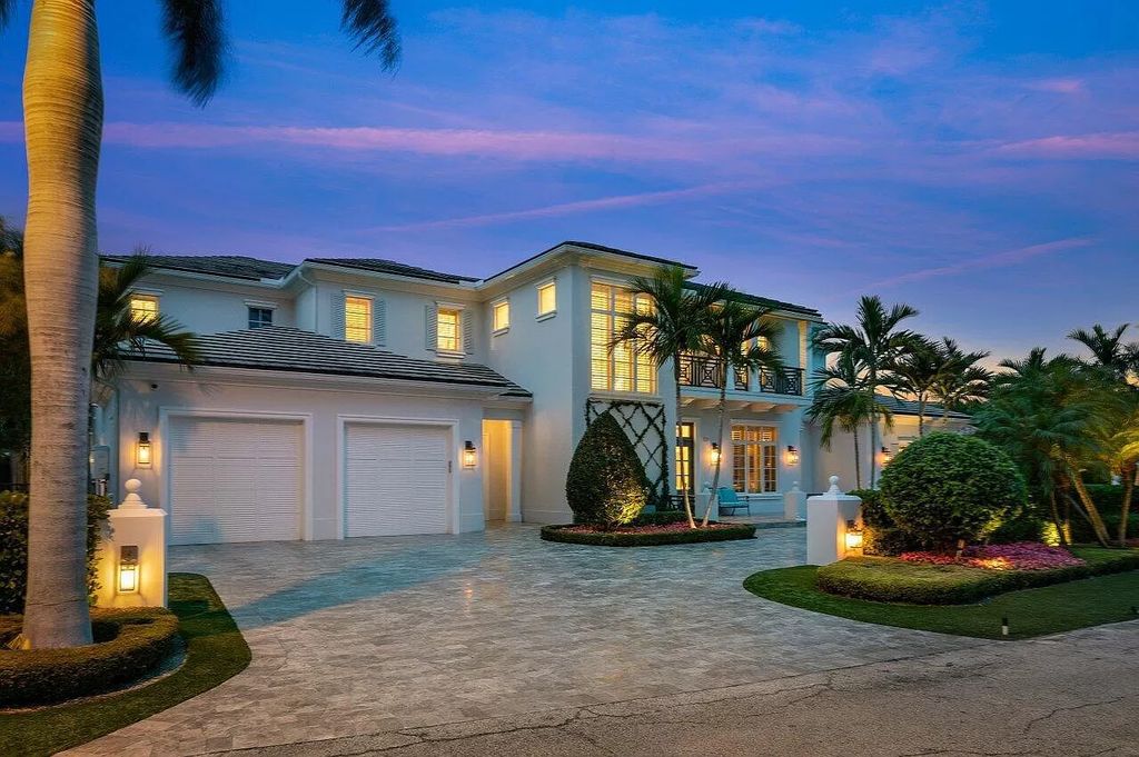 The Home in Boca Raton is a luxurious waterfront estate in exclusive community perfect for boating enthusiasts now available for sale. This home located at 731 Marble Way, Boca Raton, Florida