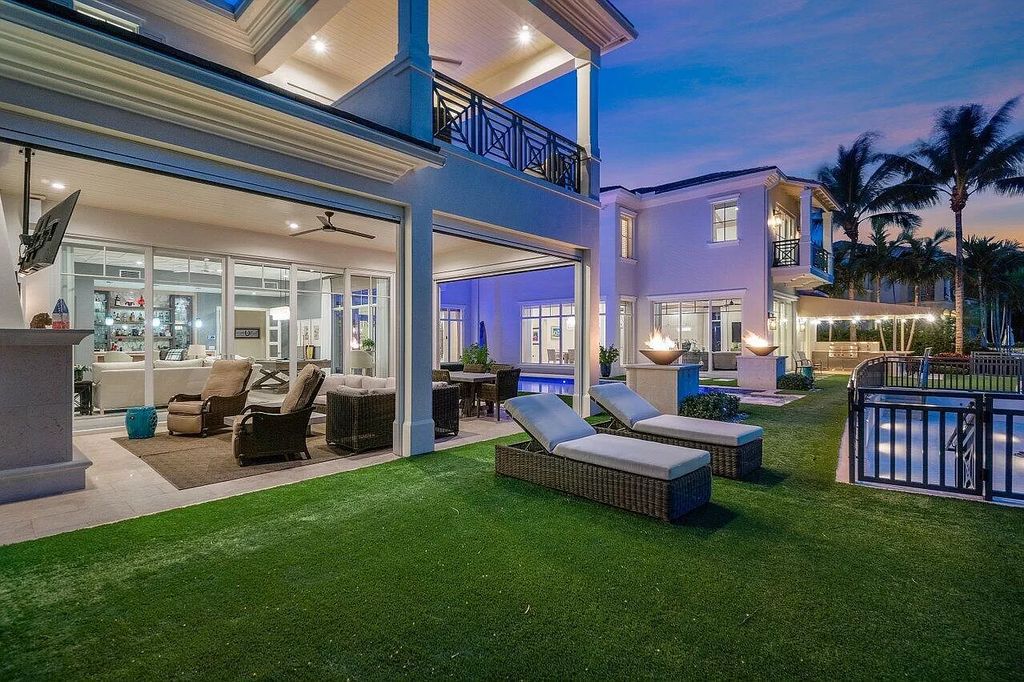 The Home in Boca Raton is a luxurious waterfront estate in exclusive community perfect for boating enthusiasts now available for sale. This home located at 731 Marble Way, Boca Raton, Florida