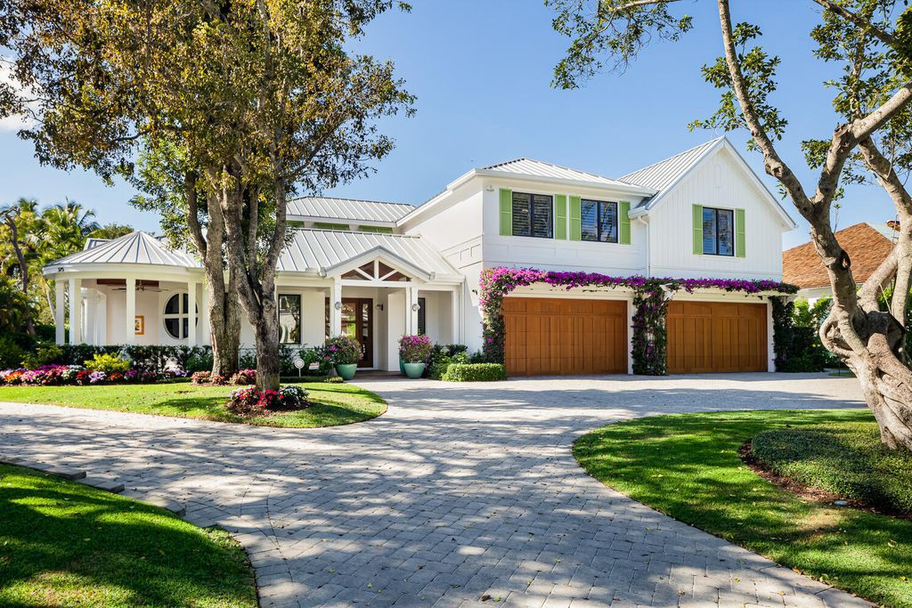 The Home in Naples is a custom residence thoughtfully designed by Jon Kukk and masterfully built by Harwick Homes now available for sale. This home located at 375 Yucca Rd, Naples, Florida