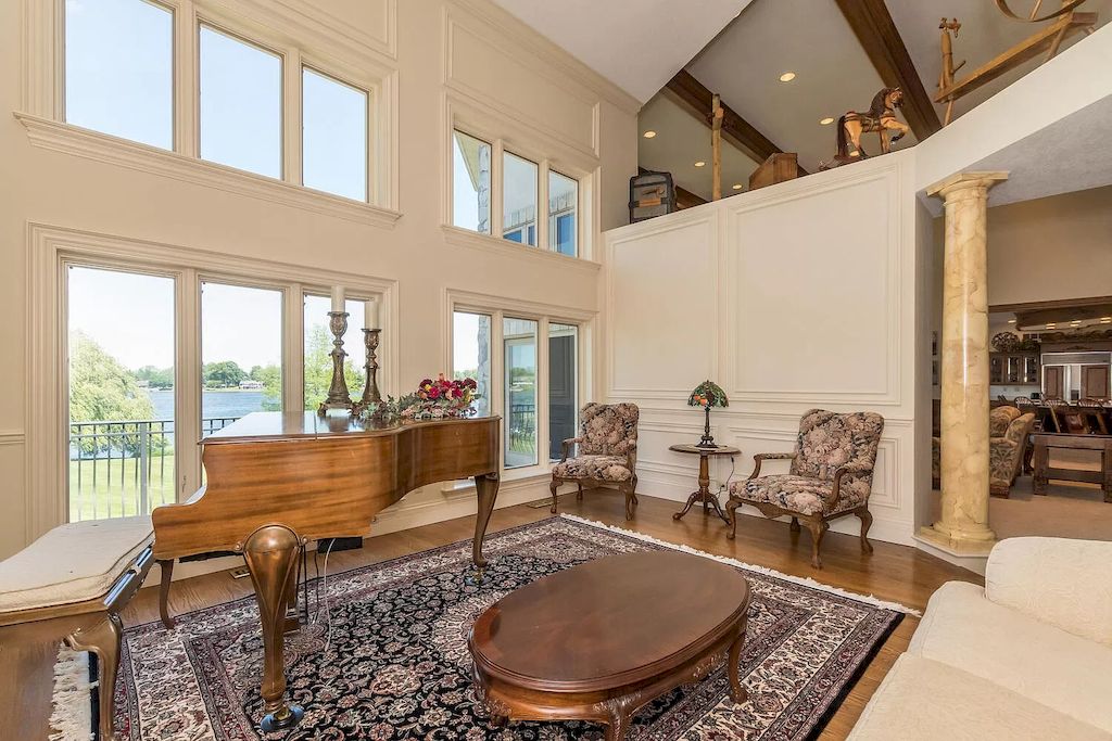 The Home in Michigan is a luxurious home featuring large rooms, oak floors, high ceilings and so forth now available for sale. This home located at 61963 Pheasant Pointe Dr, Sturgis, Michigan; offering 08 bedrooms and 08 bathrooms with 15,172 square feet of living spaces. 