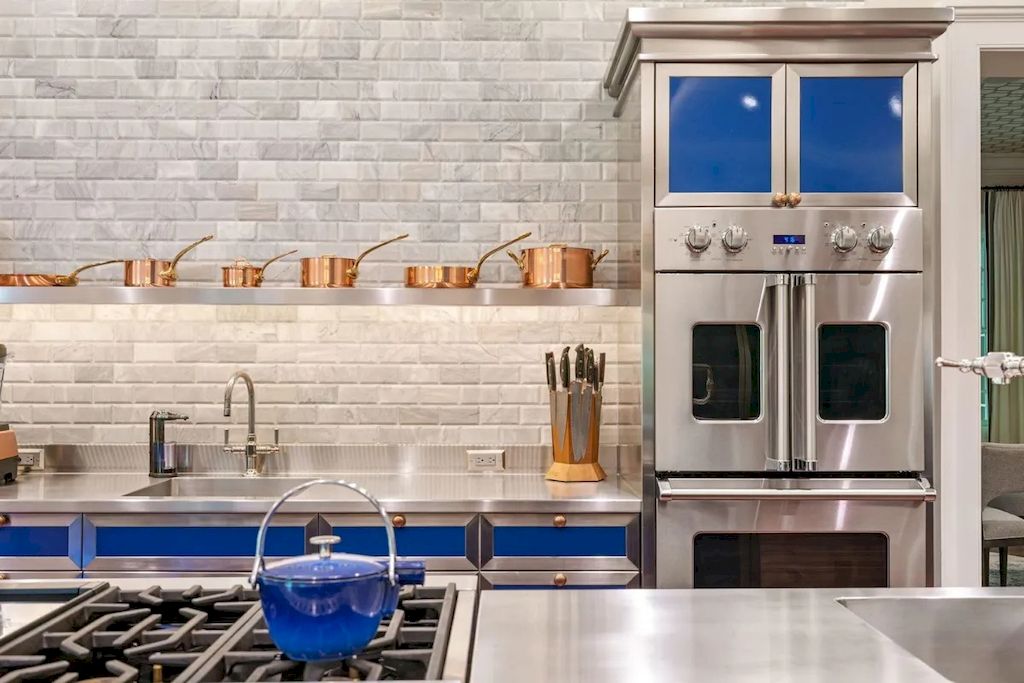 If you want to add a bit of personality to your industrial kitchen, consider adding a pop of color. A bright red backsplash, a bold blue island, or a vibrant yellow fridge can add a playful touch to your space while still maintaining its industrial edge.