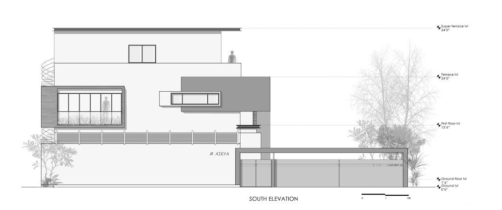 AIKYA House, structure of times past but modernity by Techno Architecture