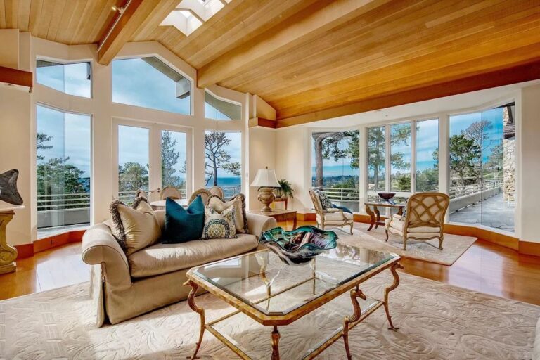 An Architectural Home in Pebble Beach Features Jaw Dropping Views