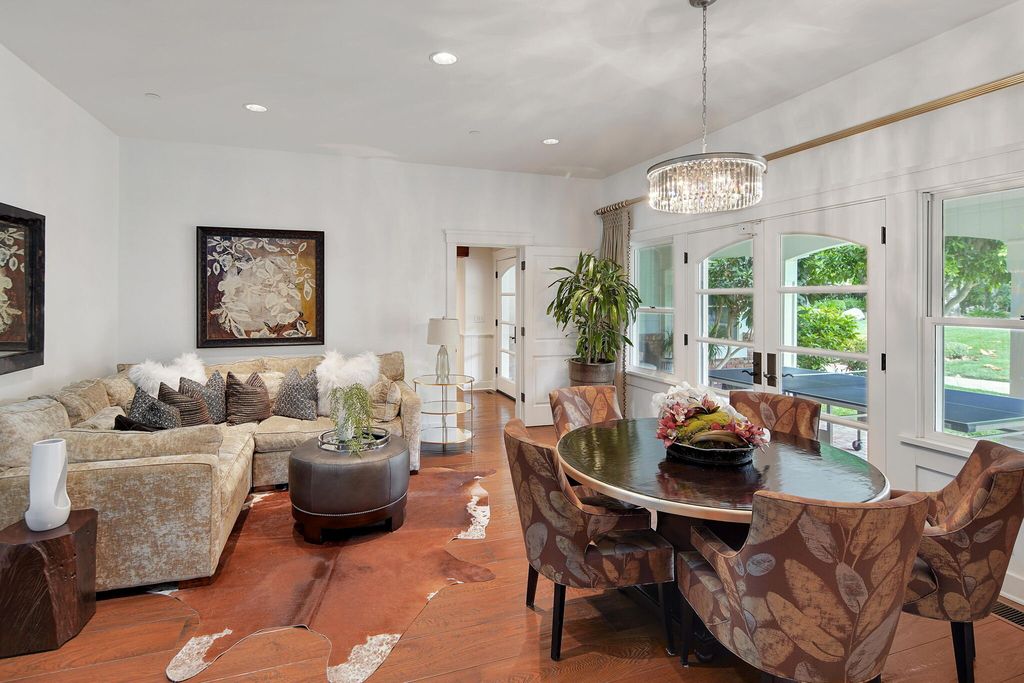 The House in Hidden Hills is an incredible estate has been transformed into a modern-transitional feel with a huge circular driveway now available for sale. This home located at 24733 Long Valley Rd, Hidden Hills, California
