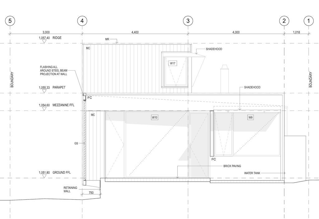 Blackheath courtyard house with prominent facade by Pearson Architecture