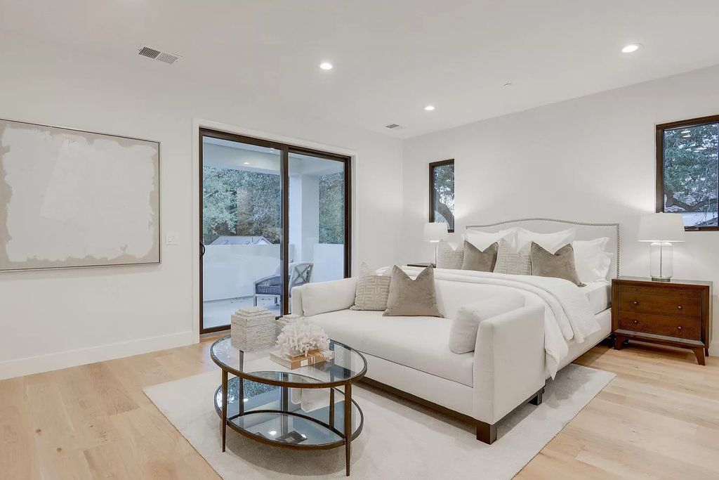 The Home in Los Altos presents a modern French chateau flair outside with a flowing contemporary design inside now available for sale. This home located at 1567 Arbor Ave, Los Altos, California