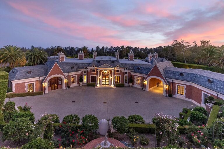 Breathtaking French Chateau-style Villa in Santa Barbara provides The Highest Level of Privacy