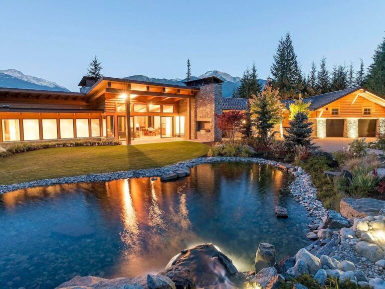 Enjoy Uninterrupted Panoramic Mountains Views in the C$12,950,000 Iconic Whistler Estate