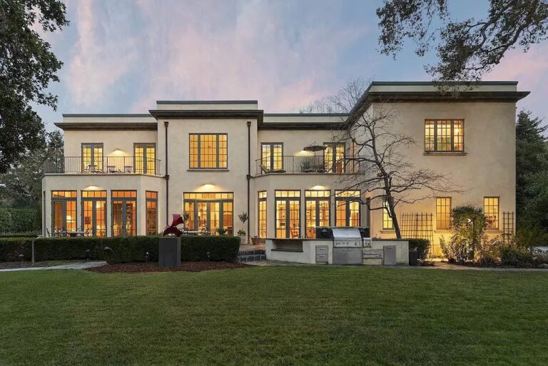 European Villa in Atherton with Contemporary Touches for Sale at $19,800,000
