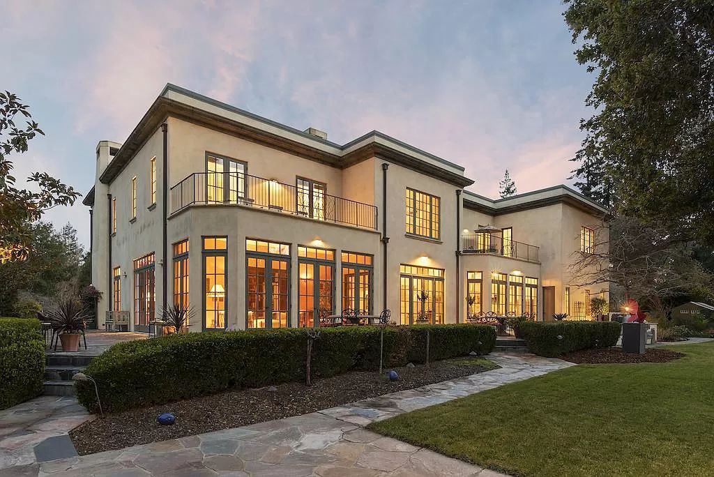 The Villa in Atherton is a European manor with contemporary touches close to Stanford University, Silicon Valley tech now available for sale. This home located at 42 Tuscaloosa Ave, Atherton, California; offering 5 bedrooms and 6 bathrooms with over 9,300 square feet of living spaces.