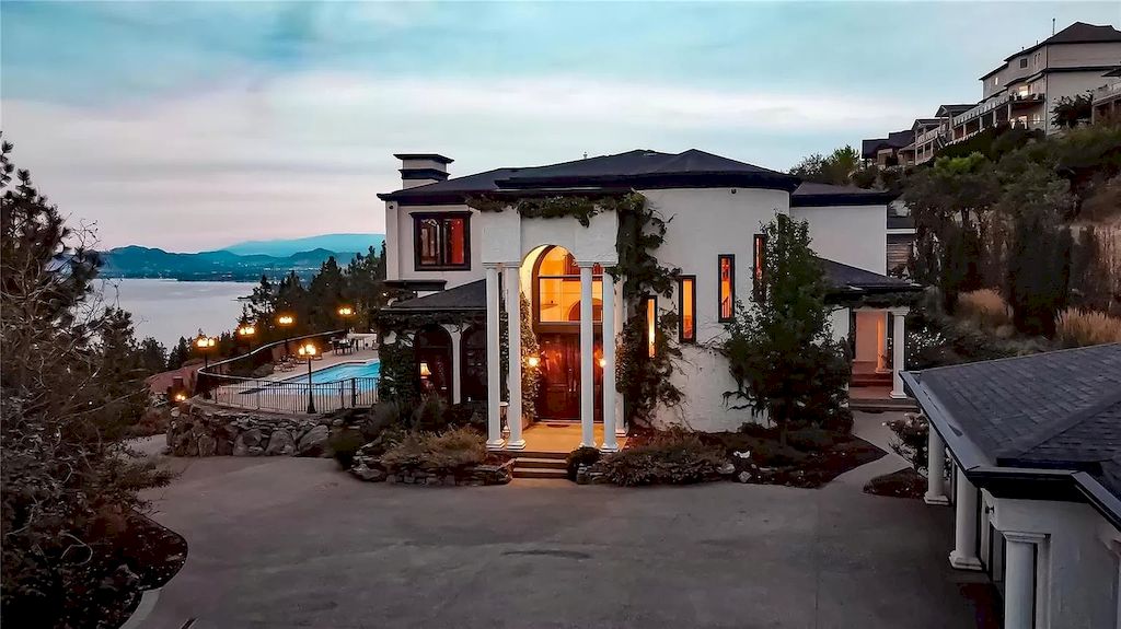 The Exquisite Property in Kelowna has endless opportunities, either as a luxury rental, B&B or a primary residence now available for sale