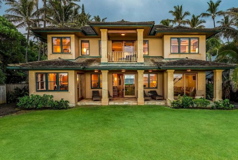 Listen to the Soothing Sound of Aliomanu Bay, Hawaii from this $9,900,000 Private Oceanfront Estate