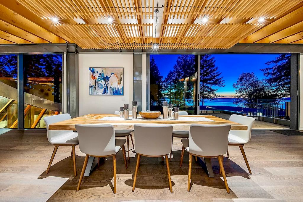 The House in Gulf Islands is renowned by architect, Paul Grant - dynamic interplay between indoors & outdoors now available for sale