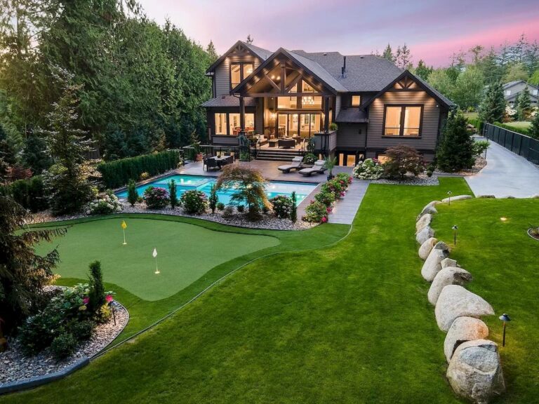 Magnificent Home in Maple Ridge Surrounded by Beautiful Garden on Market for C$4,899,000