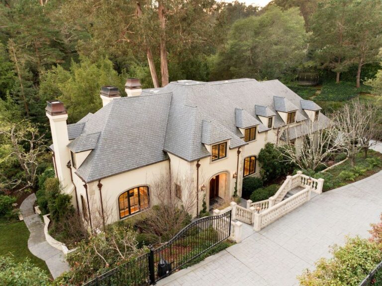 New Generation French Mansion in Hillsborough at Legendary Location for Sale at $10,250,000