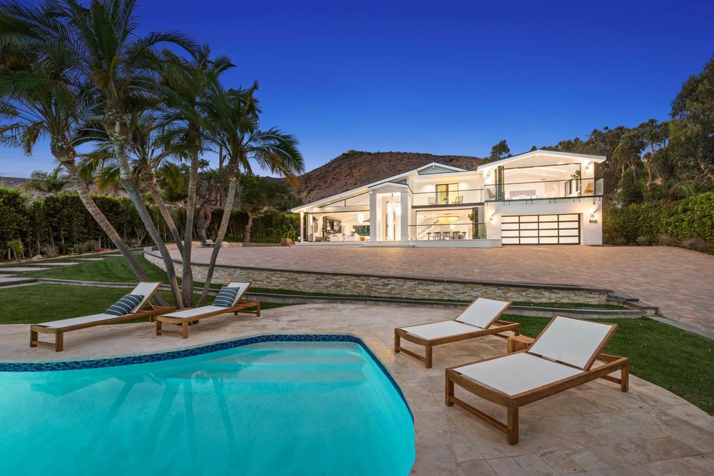 The Home in Malibu is a newly rebuilt contemporary oasis with top of the line finishes imported from around the globe now available for sale. This home located at 31223 Bailard Rd, Malibu, California