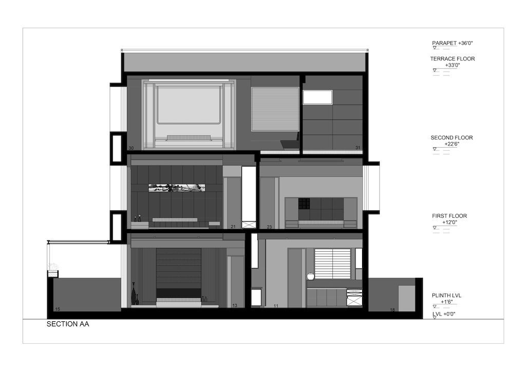 Scarlet House with Unique and Distinct Design by Ghoricha Associate