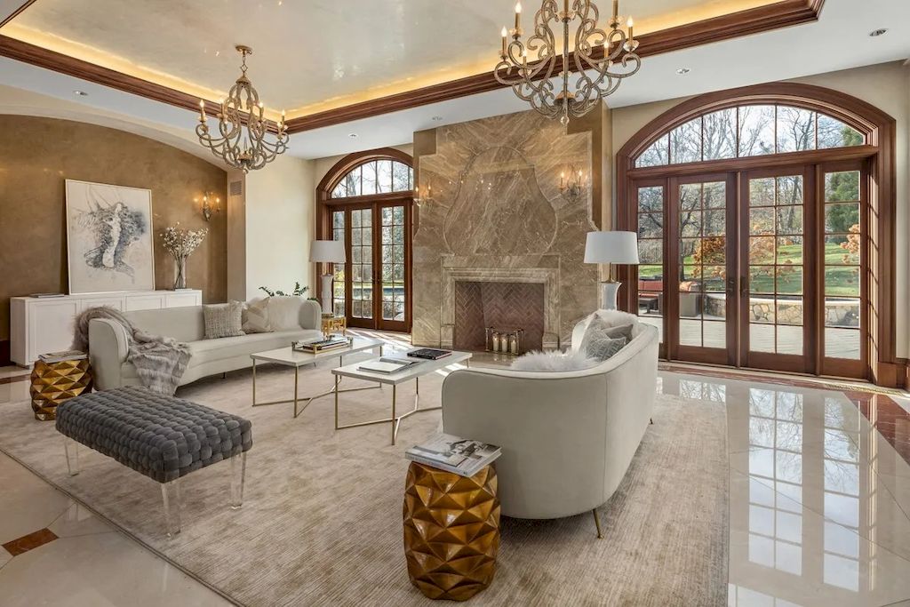 The Home in Connecticut is a luxurious home gated by iron and stone walls for privacy and security now available for sale. This home located at 20 Sherwood Ave, Greenwich, Connecticut; offering 06 bedrooms and 11 bathrooms with 12,402 square feet of living spaces.