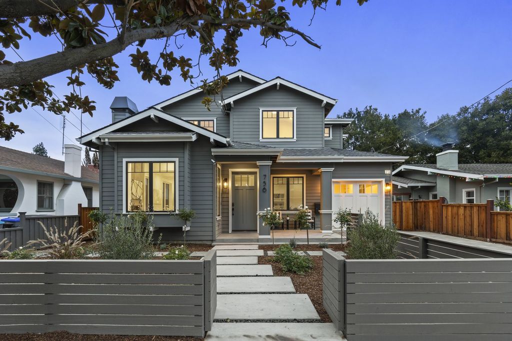 The Home in Mountain View is a stunning new craftsman-elegant and built to the highest standard of construction now available for sale. This home located at 756 Calderon Ave, Mountain View, California