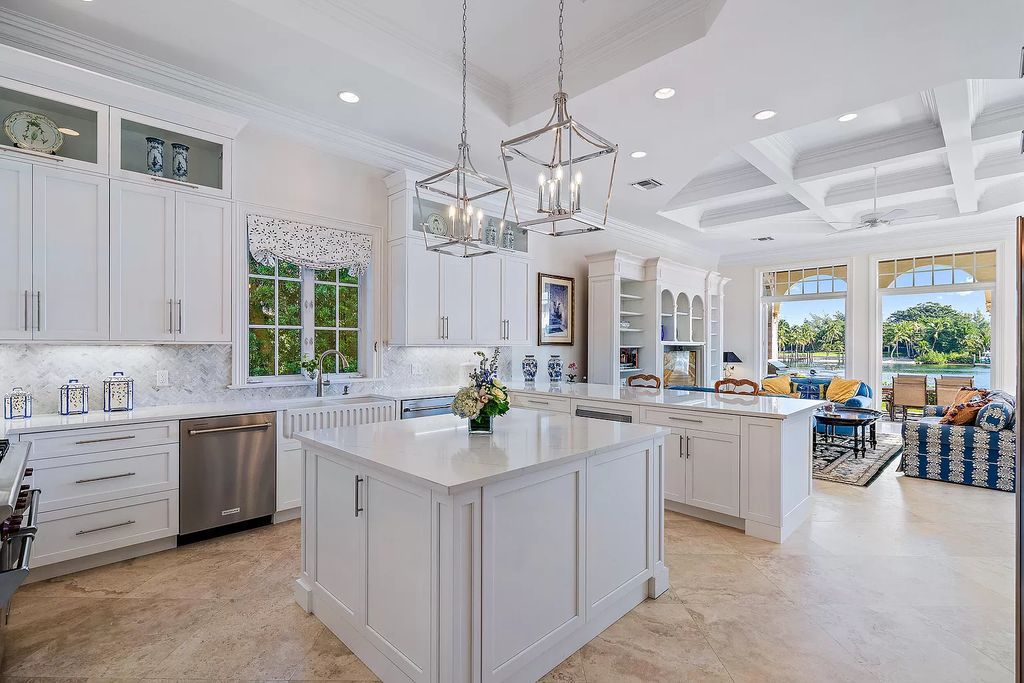 The Florida Home is a masterpiece sit at the end of a tree lined winding lane in the prestigious community of Rolling Hills now available for sale. This home located at 12002 SE Tiffany Way, Tequesta, Florida