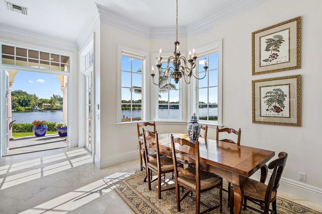 The Florida Home is a masterpiece sit at the end of a tree lined winding lane in the prestigious community of Rolling Hills now available for sale. This home located at 12002 SE Tiffany Way, Tequesta, Florida