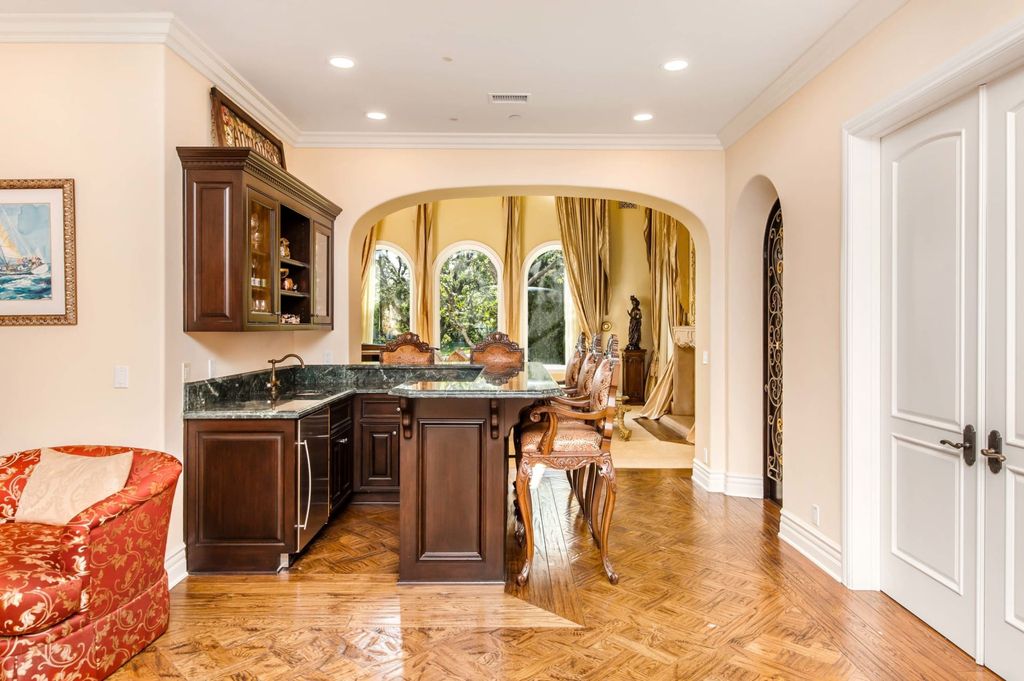 The Villa in Calabasas is a Mediterranean estate sited within the coveted gated community of The Estates of The Oaks now available for sale. This home located at 25232 Prado Del Misterio, Calabasas, California