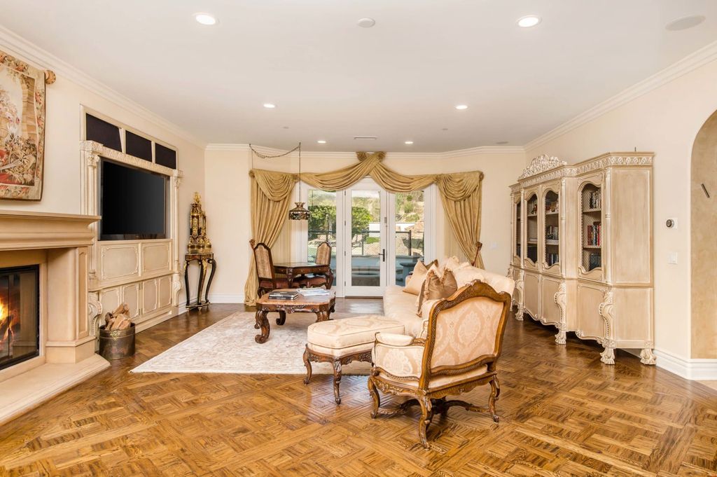 The Villa in Calabasas is a Mediterranean estate sited within the coveted gated community of The Estates of The Oaks now available for sale. This home located at 25232 Prado Del Misterio, Calabasas, California