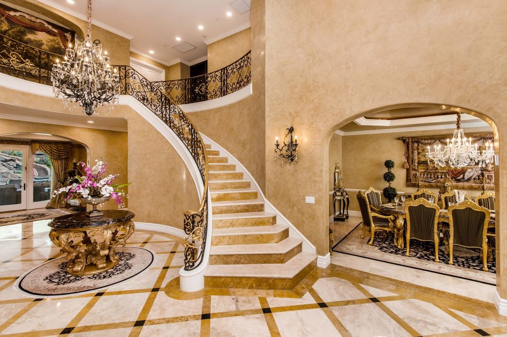 This-12995000-Mediterranean-Villa-in-Calabasas-has-a-Stunning-Two-Story-Entry-7
