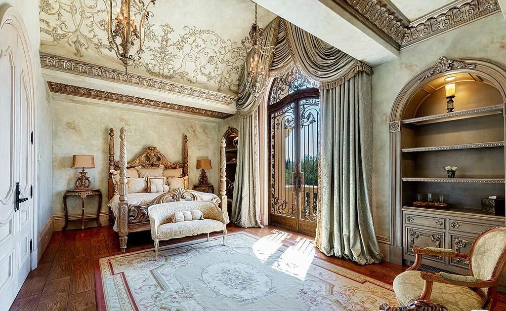 The Villa in Calabasas is an Italianate tour-de-force masterpiece set atop its own promontory ridge with 1.28 usable acres now available for sale. This home located at 25305 Prado De La Felicidad, Calabasas, California