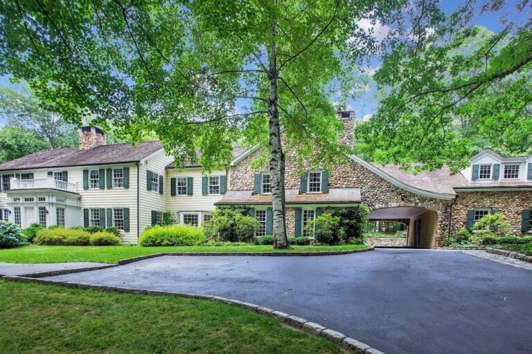 This $3,295,000 Stone and Shingle Classic Home Offers a Lifestyle of Spaciousness and Comfort to Cherish Your Love in Connecticut