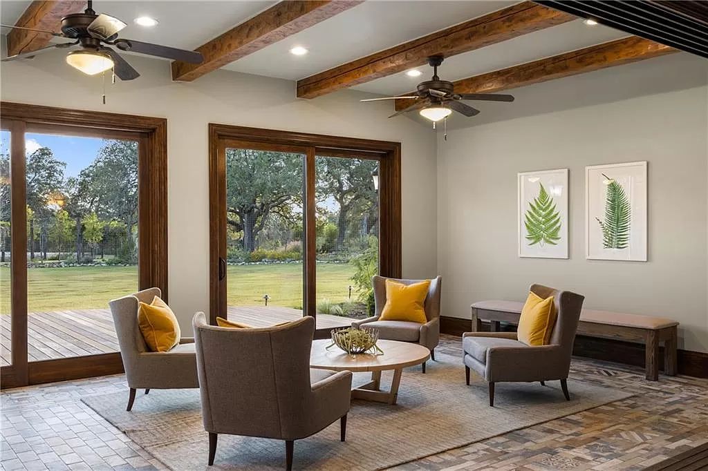 The Home in Austin is a luxurious estate where Santa Barbara style meets Hill Country living offering a well designed functional floorplan now available for sale. This home located at 14199 Canonade, Austin, Texas