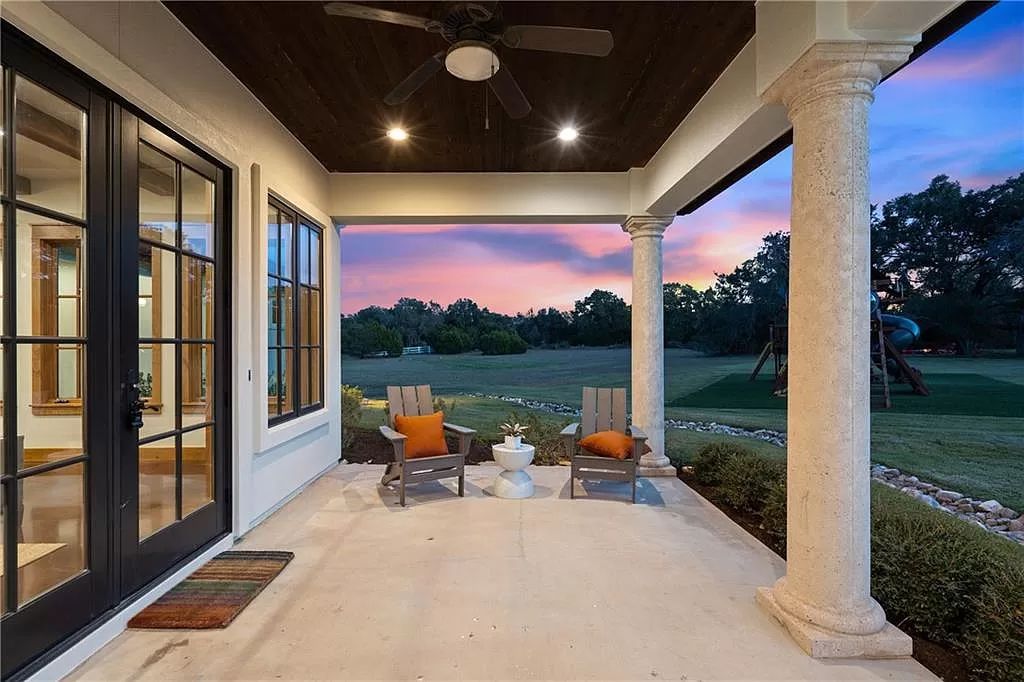 The Home in Austin is a luxurious estate where Santa Barbara style meets Hill Country living offering a well designed functional floorplan now available for sale. This home located at 14199 Canonade, Austin, Texas