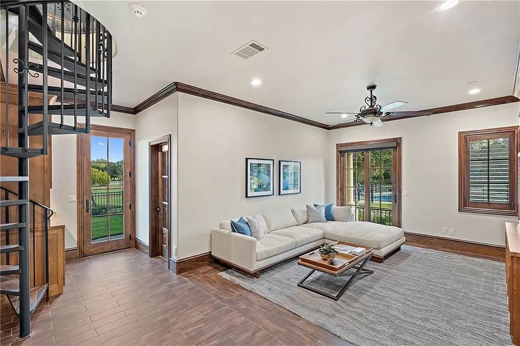 The Home in Austin is a luxurious estate where Santa Barbara style meets Hill Country living offering a well designed functional floorplan now available for sale. This home located at 14199 Canonade, Austin, Texas