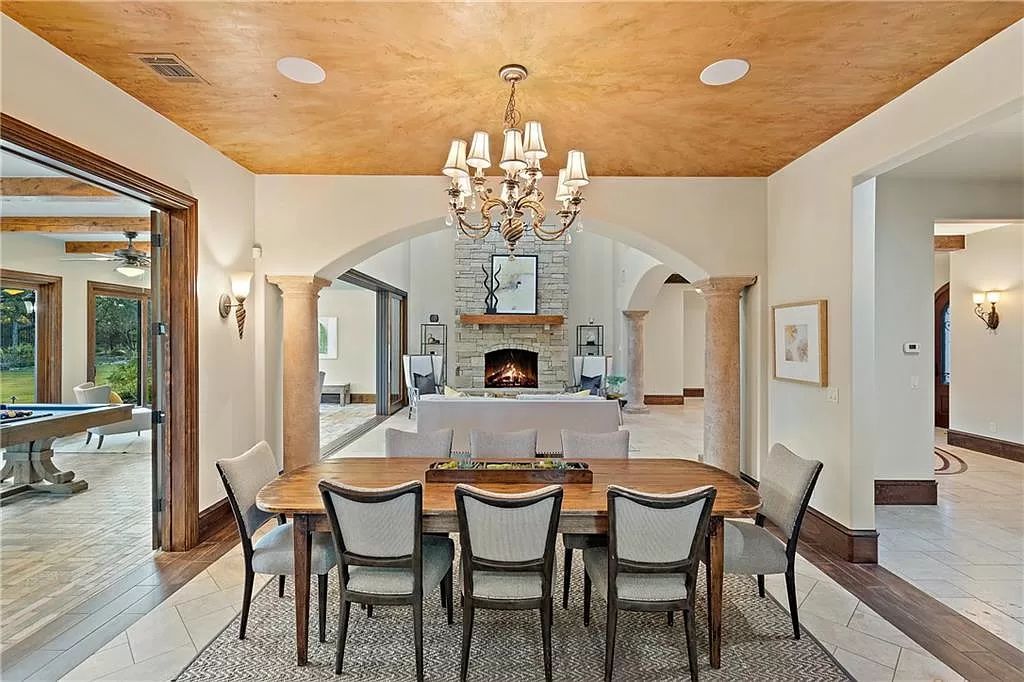 The Home in Austin is a luxurious estate where Santa Barbara style meets Hill Country living offering a well designed functional floorplan now available for sale. This home located at 14199 Canonade, Austin, Texas