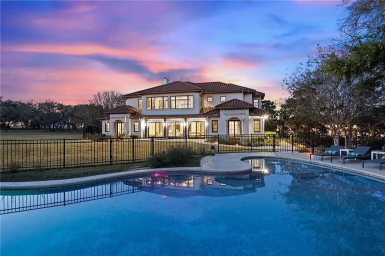 This $4,275,000 Santa Barbara Style Home in Austin offers A Well Designed Functional Floorplan