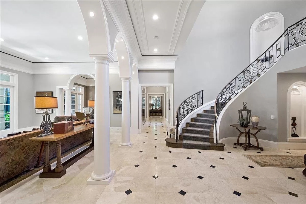 The Home in Wellington is an absolutely stunning estate with volume ceilings and beautiful marble floors throughout now available for sale. This home located at 2968 Hurlingham Dr, Wellington, Florida
