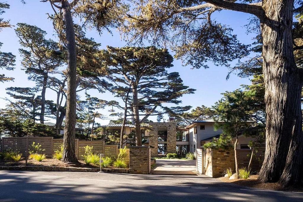 The Pebble Beach Villa is a spectacular property offers a truly unique combination of natural beauty, ocean views, and striking architecture now available for sale. This home located at 3188 Seventeen Mile Dr, Pebble Beach, California