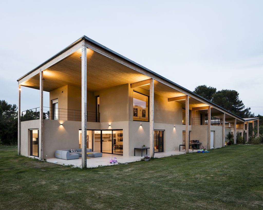 Two dwellings in Aix-en-Provence House in France by PAN Architecture