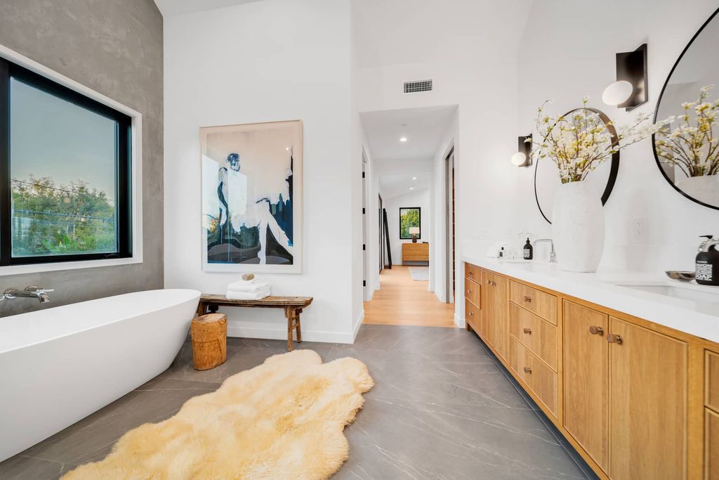 The Home in Culver City is a brand-new modern masterpiece with outstanding craftsmanship and insightful design apparent throughout now available for sale. This home located at 4293 Jasmine Ave, Culver City, California