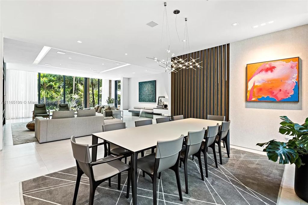 The Villa in Miami Beach is an award winning new construction modern tropical estate on Sunset Island 2 now available for sale. This home located at 2535 Shelter Ave, Miami Beach, Florida