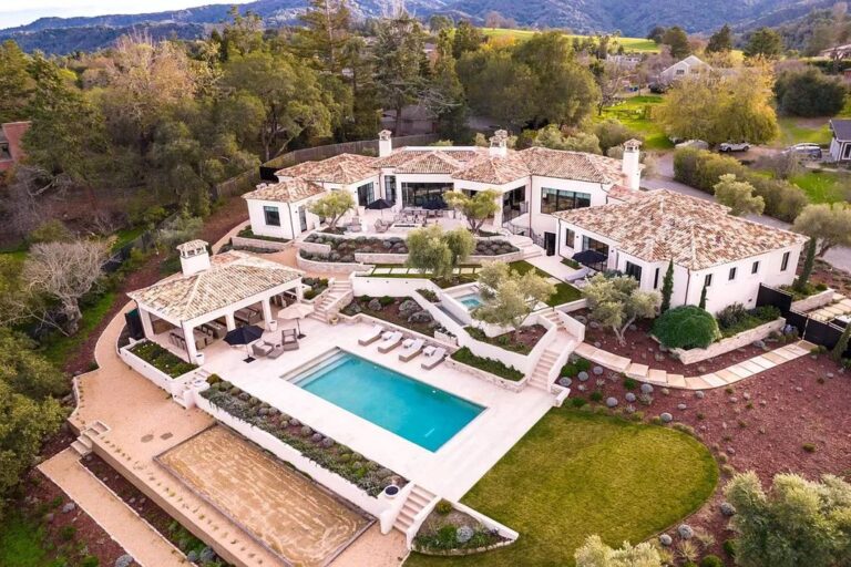 An Exceptional Hilltop Home in Los Altos Hills with Panoramic San Francisco Bay Views Asking for $20,995,000