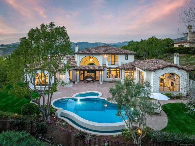 Classically Remodeled Home in Rancho Santa Fe with An Impressive Flexible Floor Plan Asking for $6,250,000