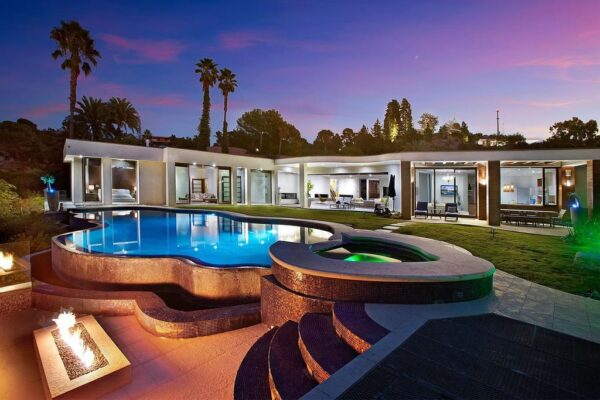 Comfortable Contemporary Home perched atop Beverly Hills Exclusive Trousdale Neighborhood for Rent $75,000 a Month