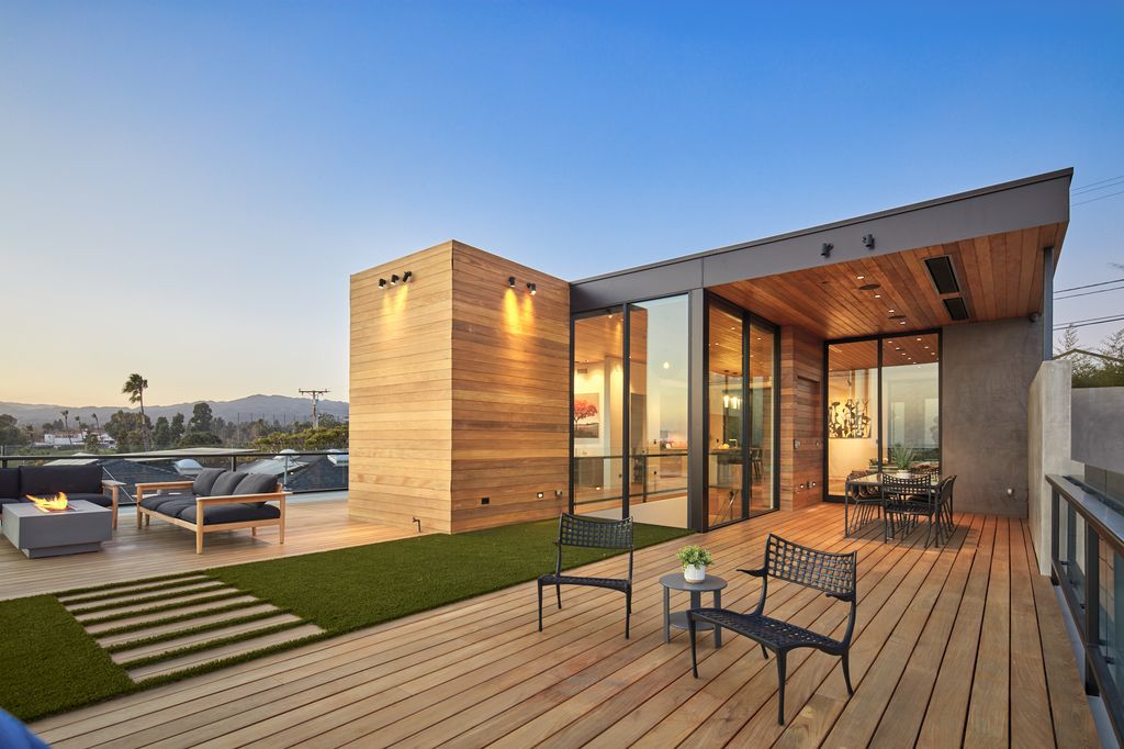 The Home in Santa Monica is a custom residence showcases bold design while encompassing warmth through its alluring architecture now available for sale. This house located at 837 Berkeley St, Santa Monica, California
