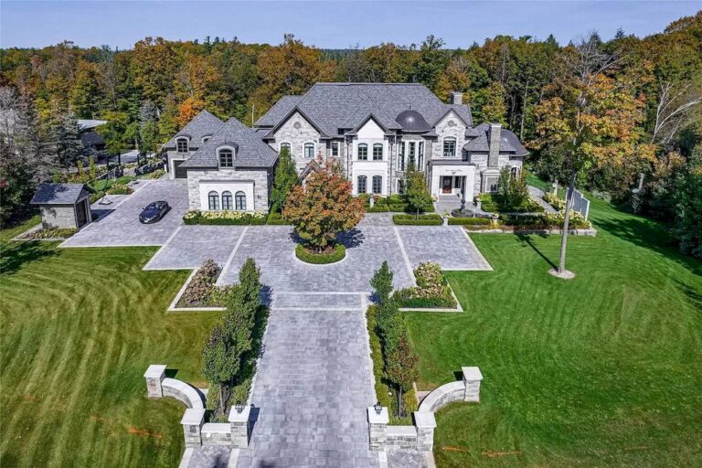 Exquisite & Private Home in Ontario Offers Lush Gardens Listing for C$12,998,000