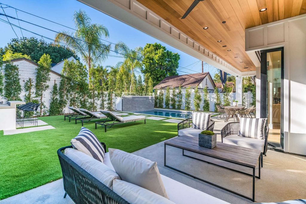 The Home in Studio City is a gorgeous new construction in prestigious Colfax Meadows perfect indoor outdoor entertaining now available for sale. This home located at 4365 Kraft Ave, Studio City, California